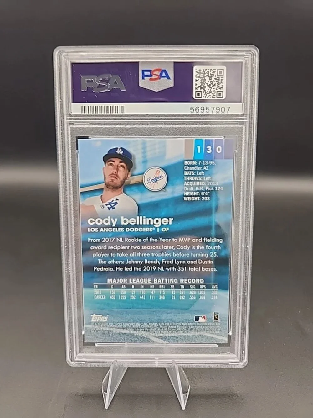 Cody Bellinger PSA 10 -2020 Topps Stadium Club Chrome - Dodgers, Yankees, Cubs